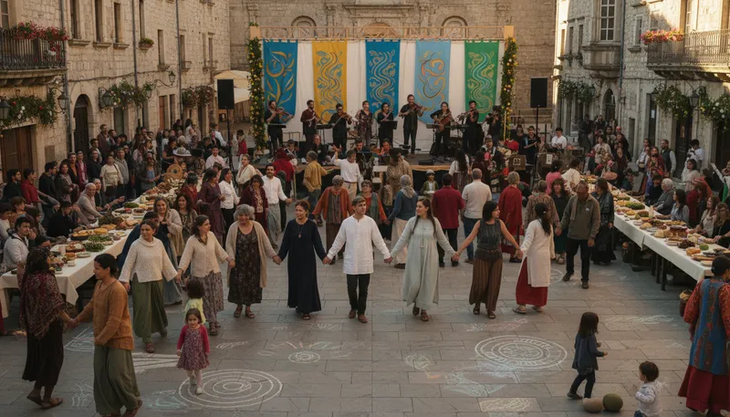 Illustration of christendom: The Christian world or community.