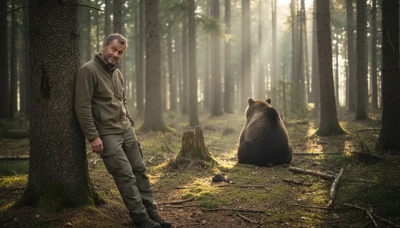 Illustration of does the bear shit in the woods: a rhetorical question about obvious truths