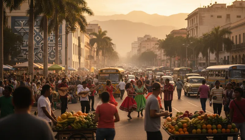 Illustration of caracas: The capital city of Venezuela.
