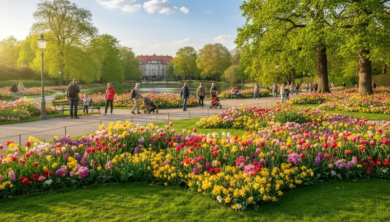 Illustration of hanover: A city in Germany known for its gardens.