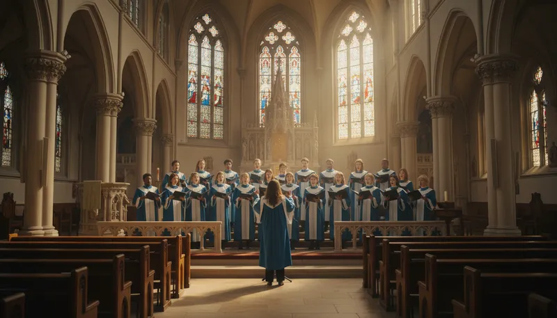 Illustration of hymn: A song of praise or worship.