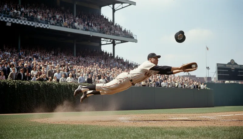 Illustration of mays: refers to baseball player Willie Mays