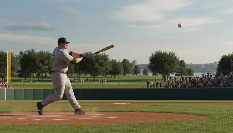 Illustration of slugger: A powerful hitter in baseball.