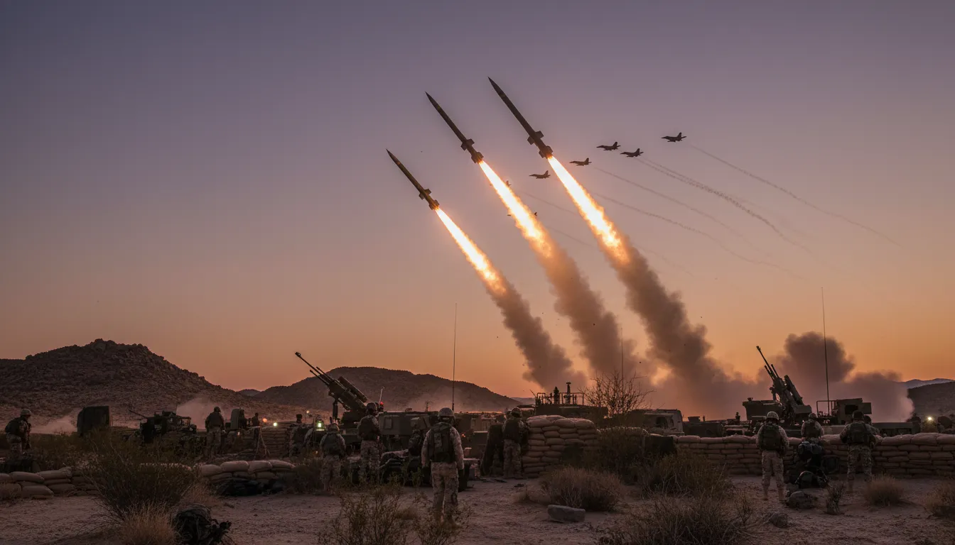 samsのイラスト：missiles fired from the ground at aircraft