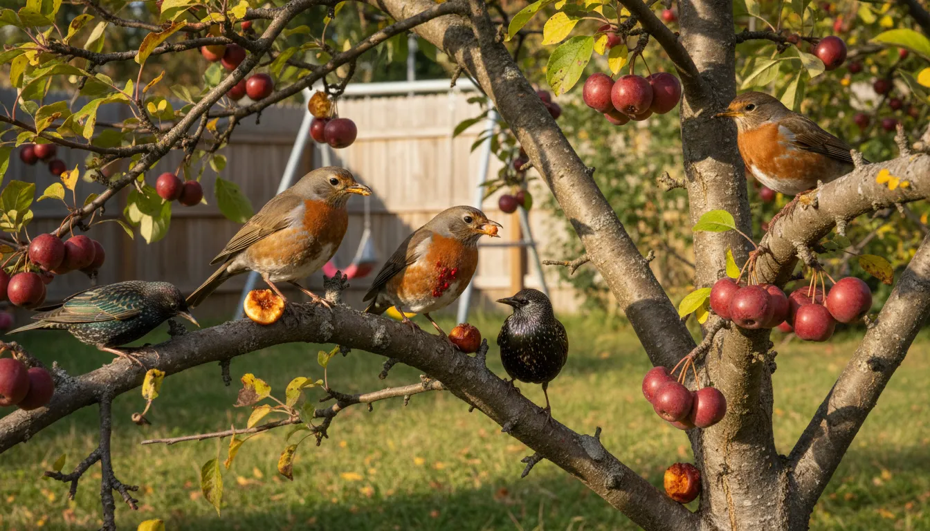 crabtreeのイラスト：a tree that produces small, sour apples