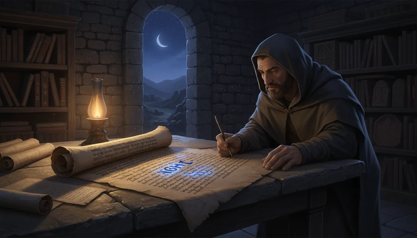 ภาพประกอบของ nox: a Latin word meaning night or darkness