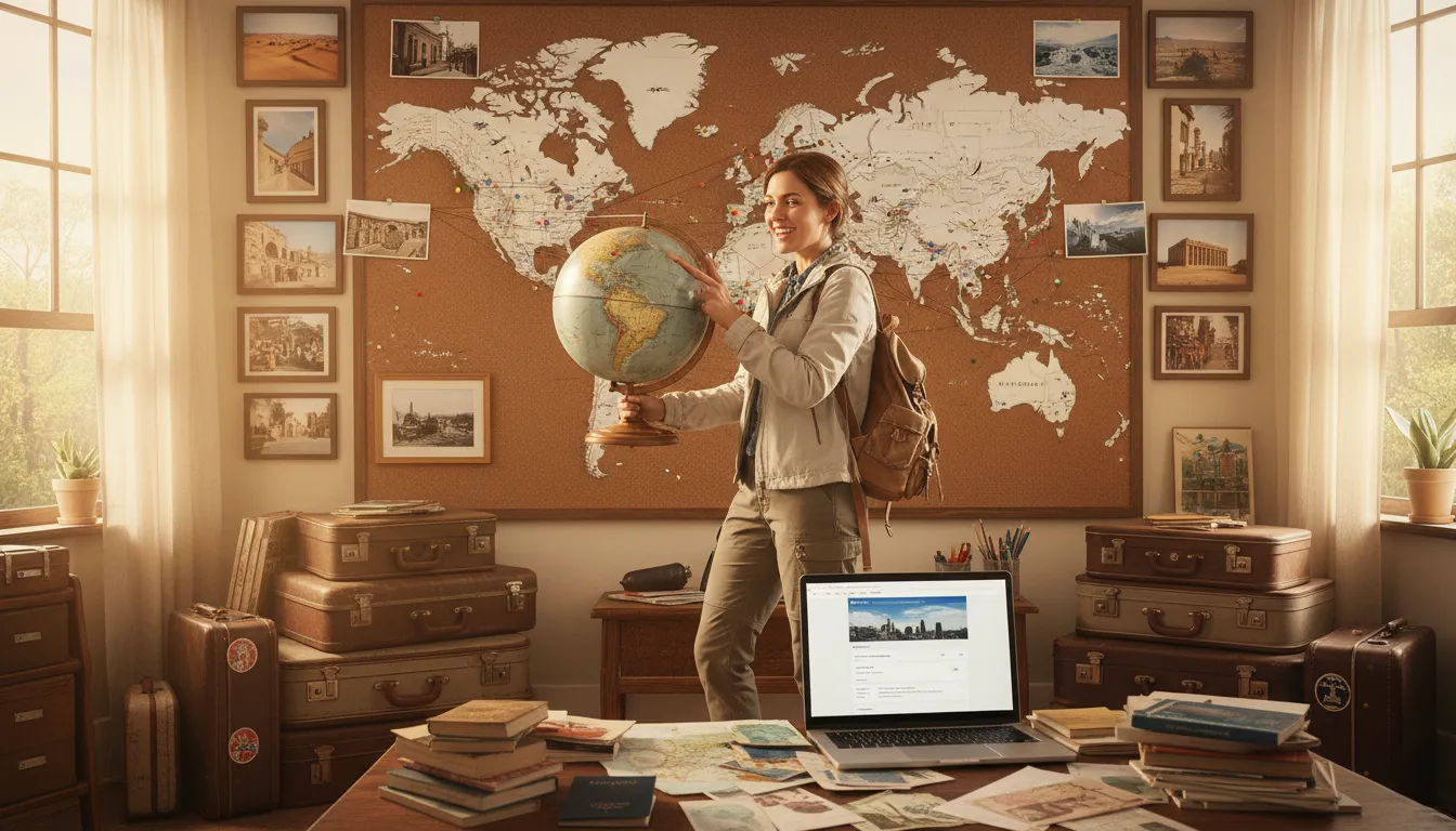 Illustration von of the world: Pertaining to the entire globe or society.