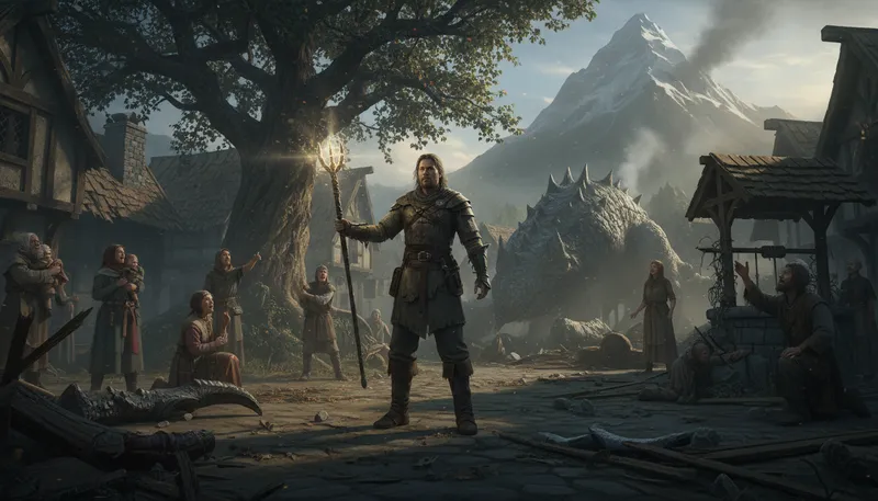 Illustration of legendary: relating to legends or myths