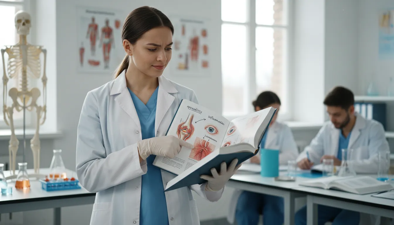 itis 일러스트: A suffix indicating inflammation in medical terms.