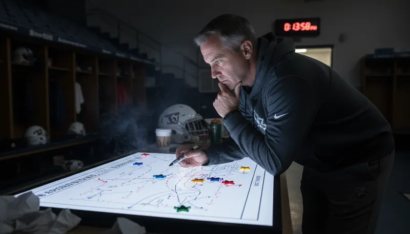 Illustration of game out: plan or strategize for a situation.