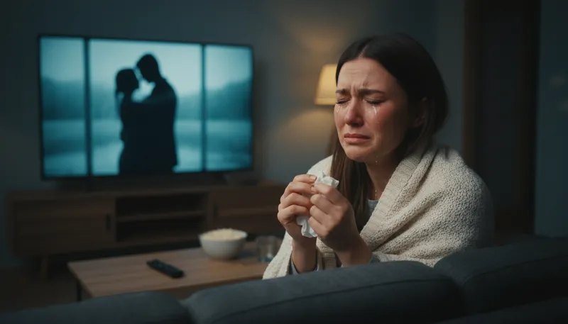 Illustration of burst into tears: To suddenly start crying.