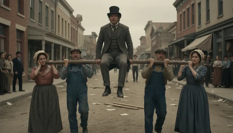Illustration of ride on a rail: To be publicly ridiculed or punished.