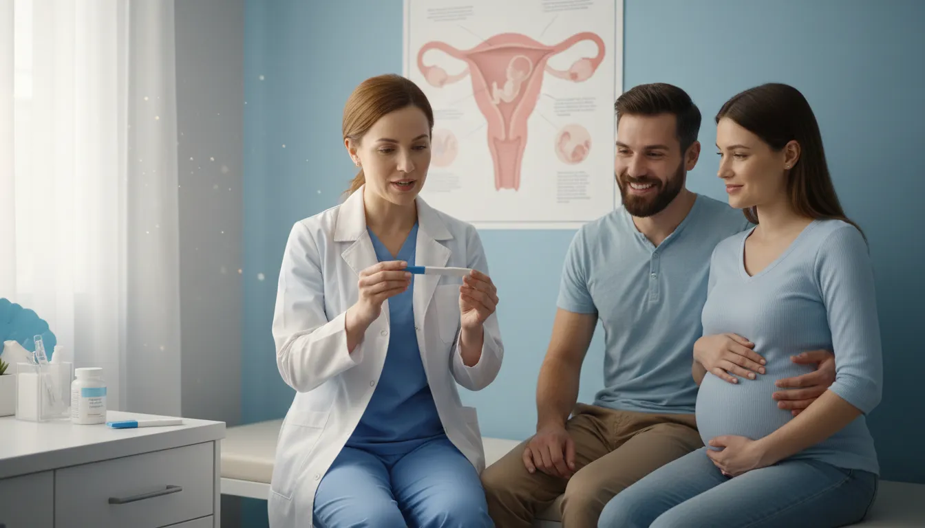 Иллюстрация HCG: Hormone used in pregnancy tests and treatments.