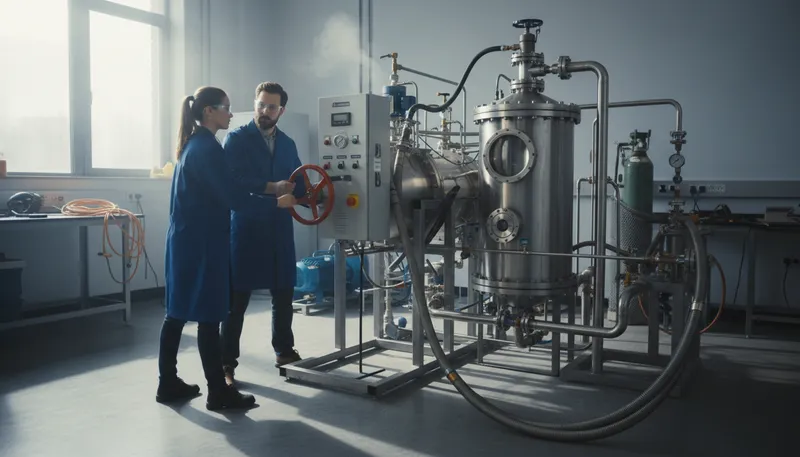 Illustration of pressurize: to increase pressure in a system
