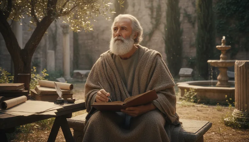 Illustration of aurelius: A name referring to a Roman emperor.