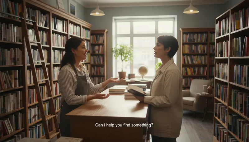 Illustration of can i help you: offering assistance or support to someone