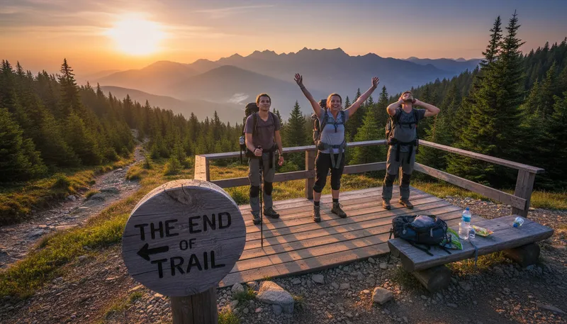 Illustration of endpoint: the final point in a process or journey