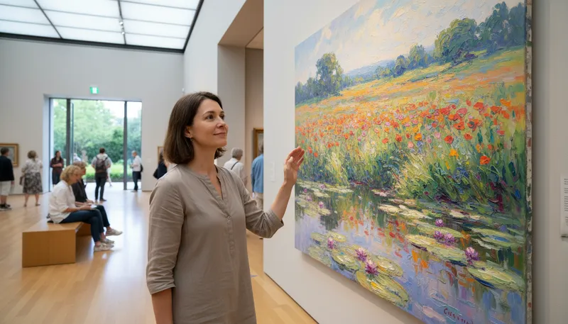 Illustration of impressionism: An art movement focused on light and color.
