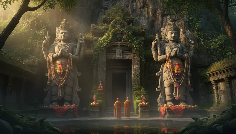 Illustration of deva: A term for a deity in Hinduism.
