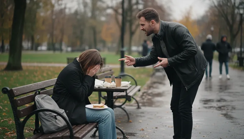 Illustration of strike someone when they are down: to attack someone at a vulnerable moment.