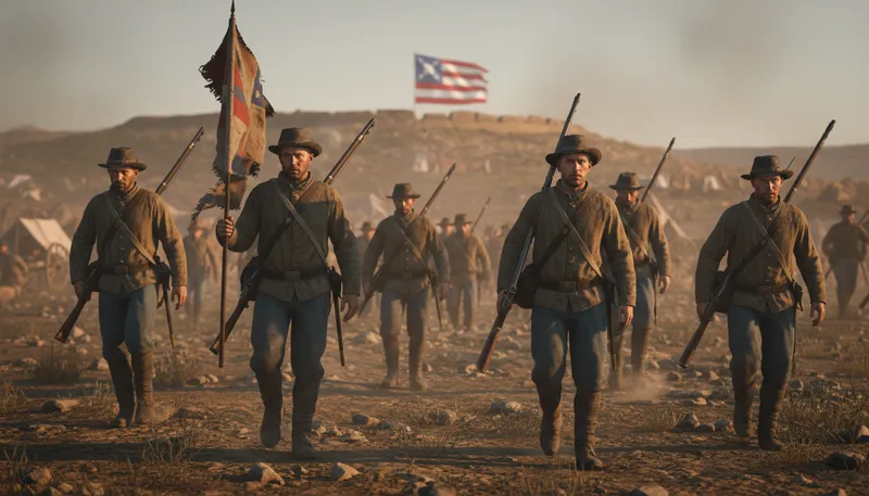 Illustration of confederacy: A union of groups or states for a common purpose.