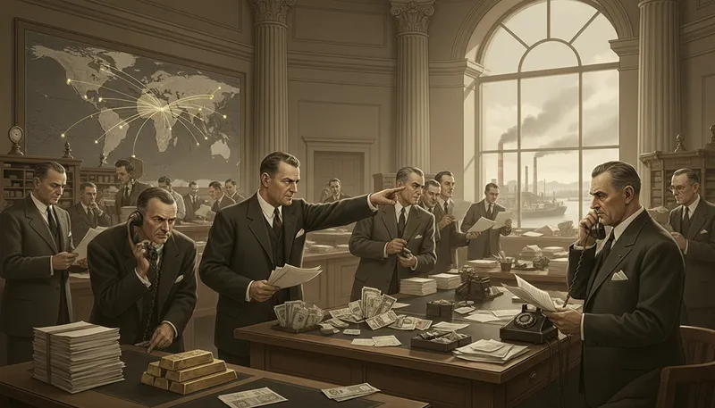 Illustration of bretton: Referring to a monetary system established in 1944.
