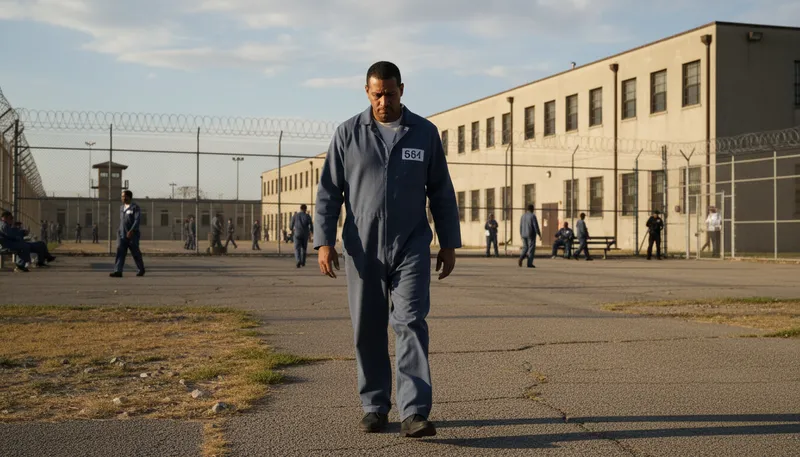 Illustration of serve time: Spend time in prison as punishment.