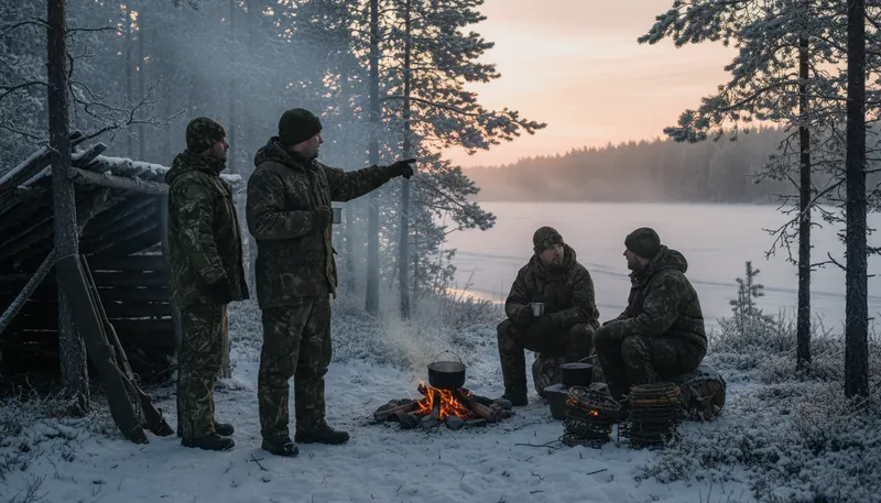 Illustration of close season: Time when hunting or fishing is not allowed.