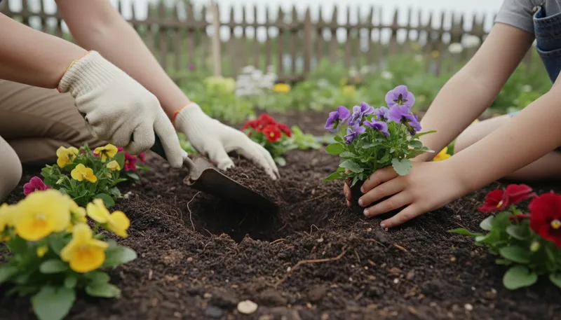 Illustration of earth: soil or ground where plants grow