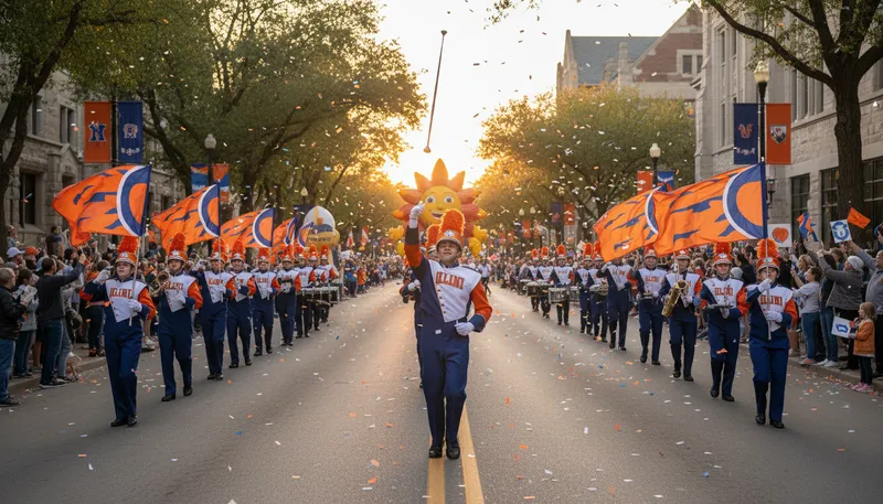 Illustration of illini: Nickname for the University of Illinois teams.