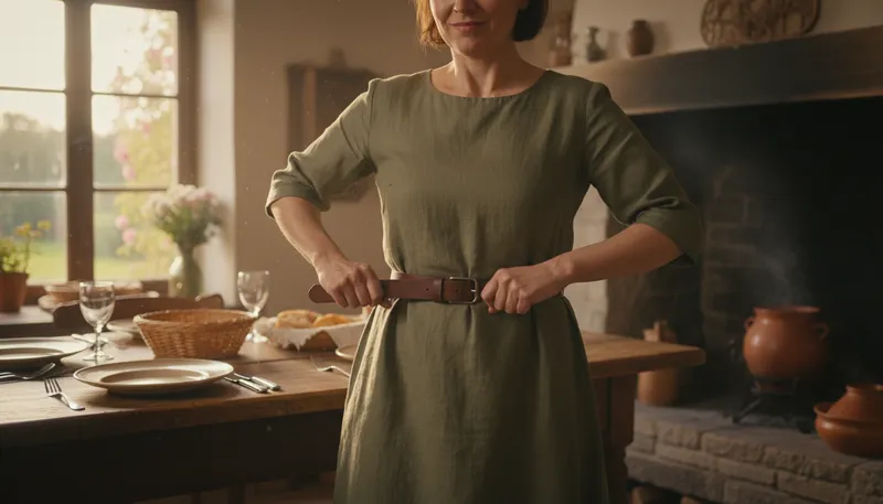 Illustration of belt: A strip worn to hold up clothing.