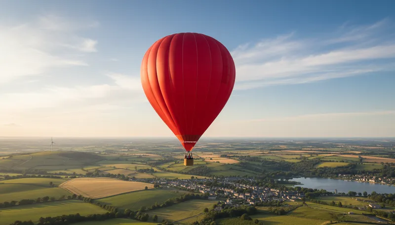Illustration of up and away: Moving quickly into the air.