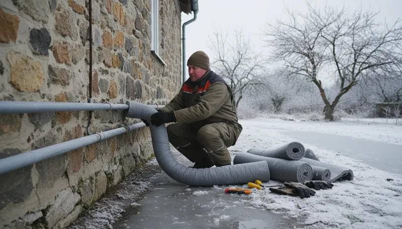 Illustration of insulate: To protect from heat, cold, or electricity.
