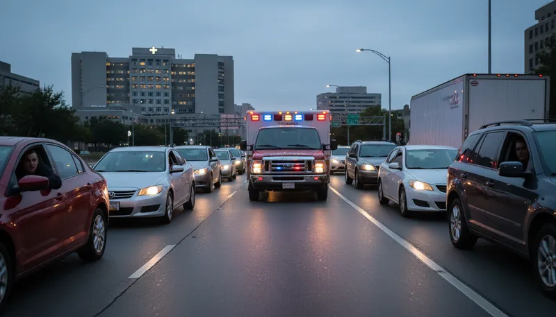 Illustration of ambulance: a vehicle for emergency medical care