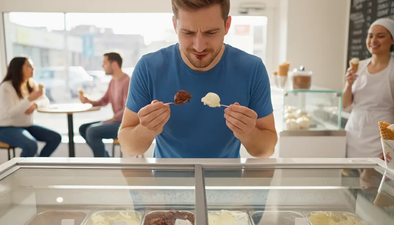 Illustration of choose: to select one option from many available