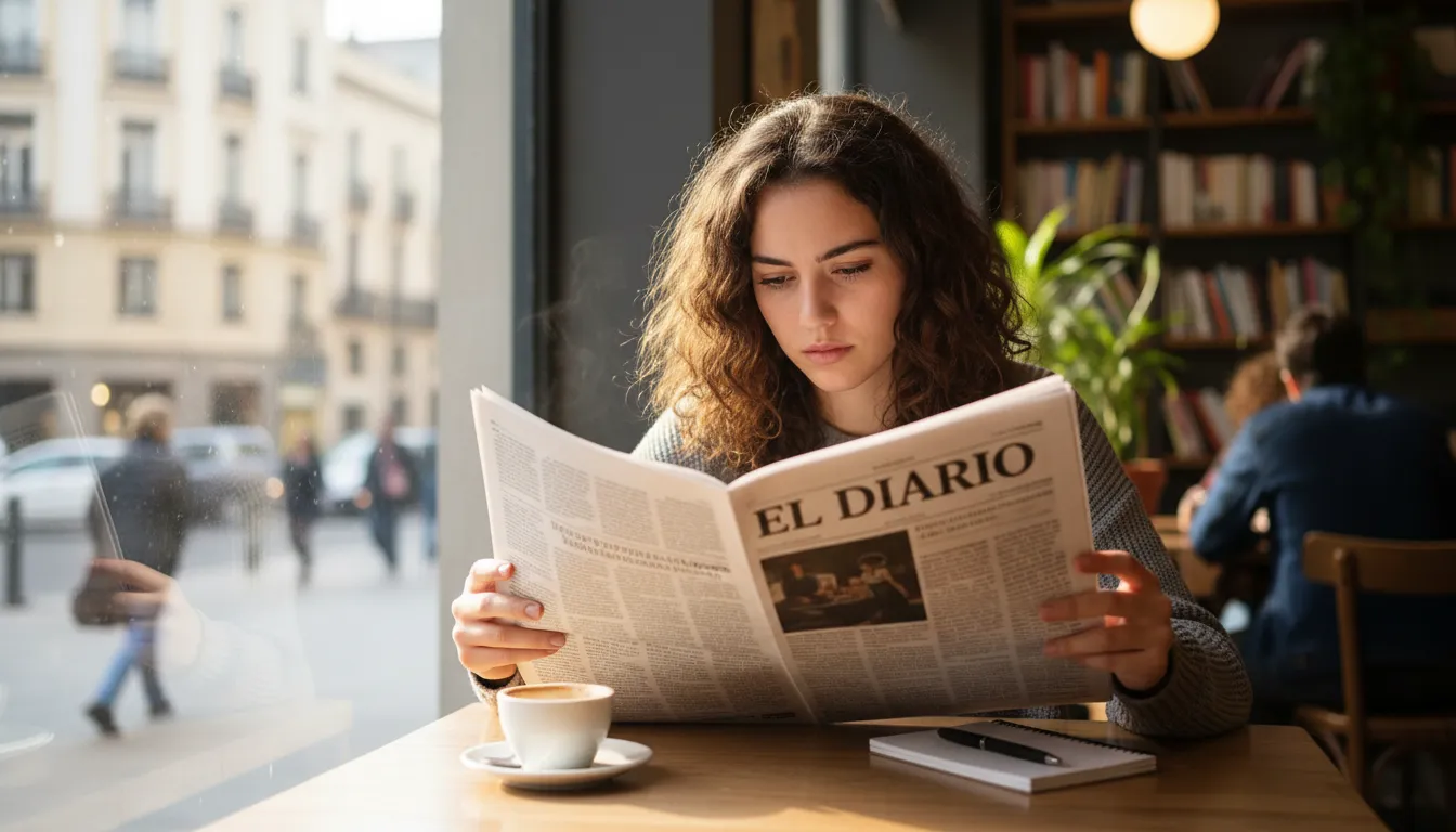 Иллюстрация diario: A daily journal or newspaper.