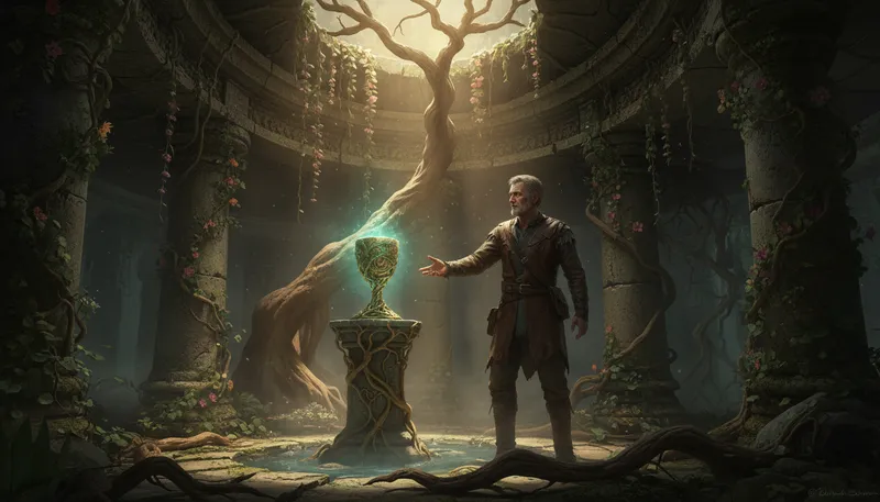 Illustration of grail: A sought-after object of great significance.