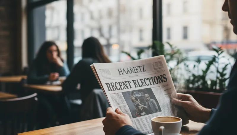 Illustration of haaretz: A major newspaper in Israel, reporting news.