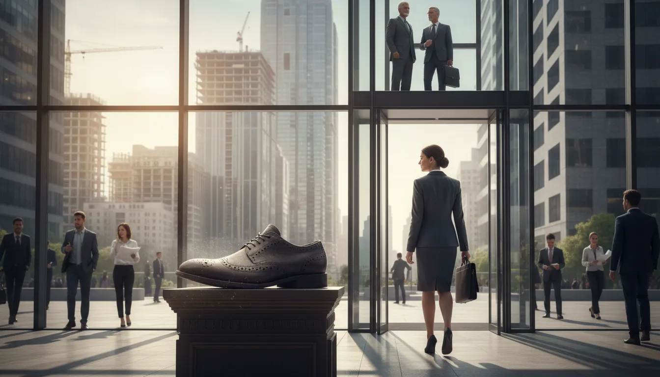 Иллюстрация dead men's shoes: a job available only when someone leaves or dies