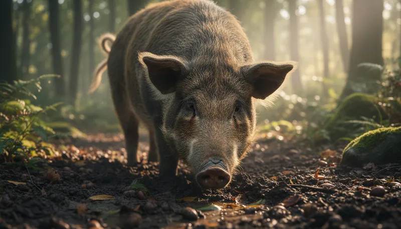 Illustration of snout: The projecting nose and mouth of an animal.