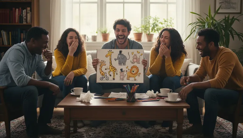 Illustration of cartoonish: Resembling a cartoon, exaggerated or funny.