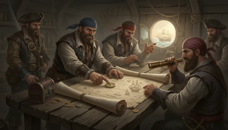 Illustration of plunder: To steal goods, typically using force.