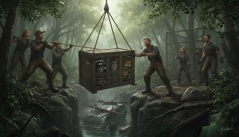 Illustration of liberate: To set someone free from captivity.