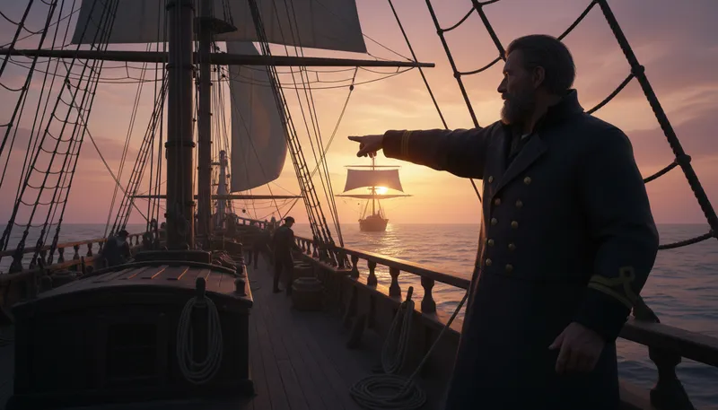 Illustration of yardarm to: nautical term for a specific time