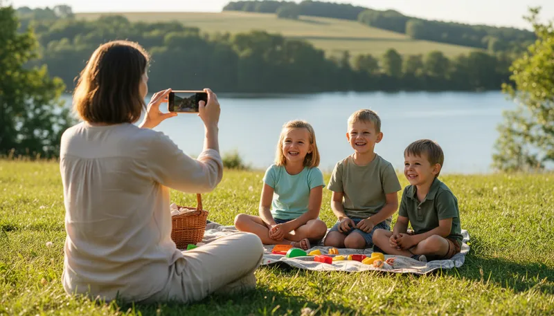 Illustration of snapshot: A quick photo or moment captured.