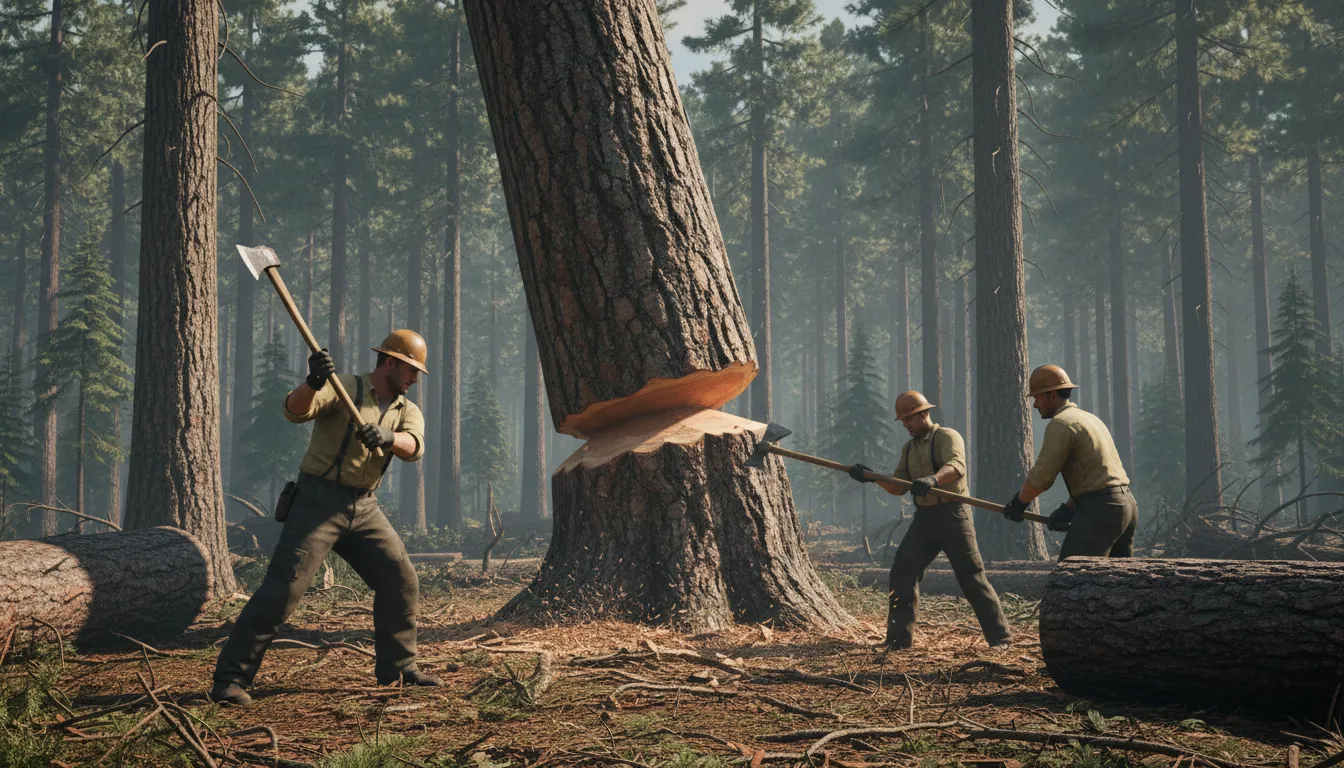 fell 的插圖：To cut down or knock down.