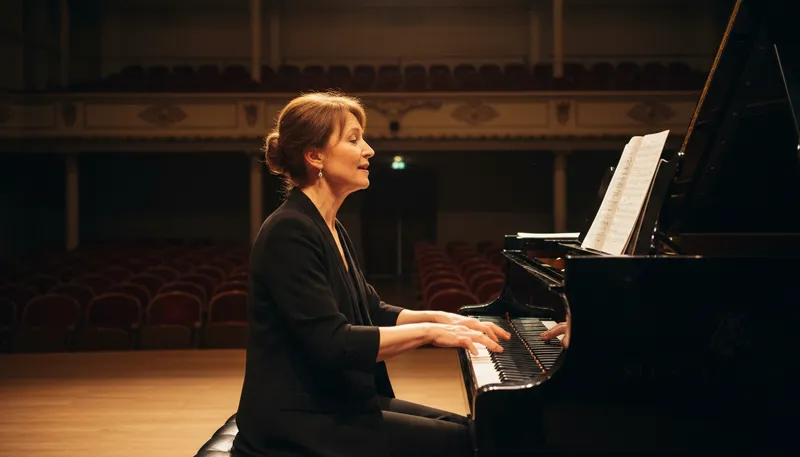 Illustration of virtuoso: A person highly skilled in music or arts.