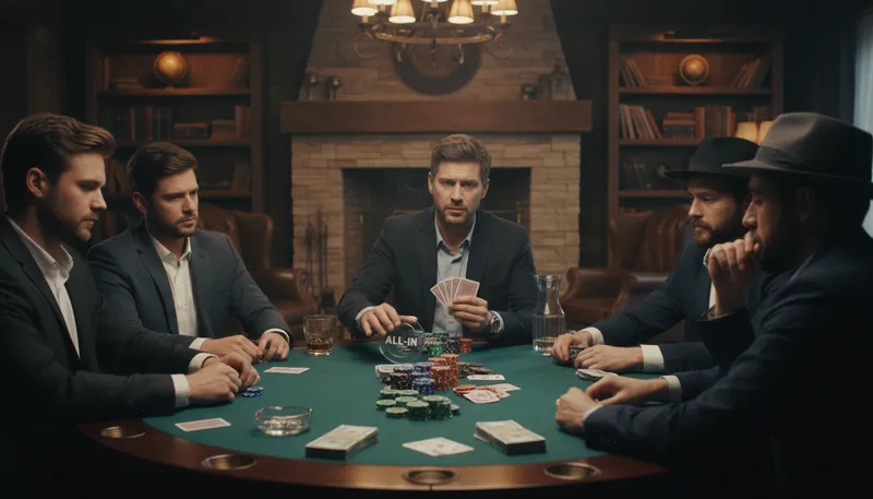Illustration of gamble: To play games of chance for money.