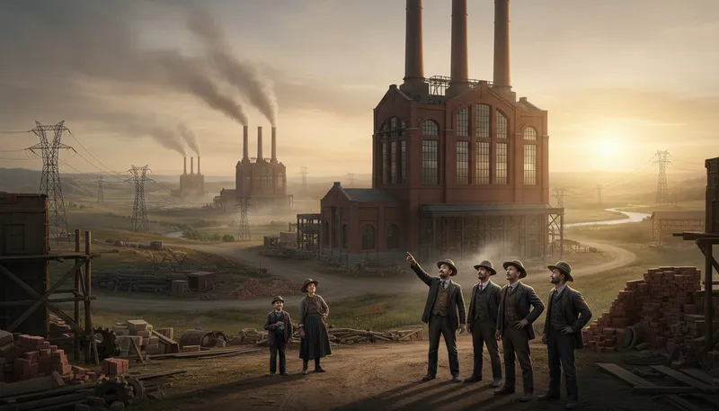 Illustration of westinghouse: an American manufacturing company.