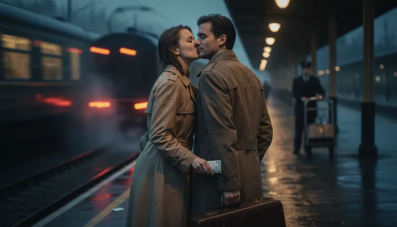 Illustration of betray with a kiss: to deceive someone with apparent affection